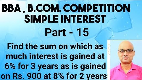 Dr. B. N. Gupta | Business Mathematics and Statistics | Simple Interest #maths #students #education