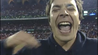 Jimmy Fallon reacts when the Red Sox win the World Series (2004)