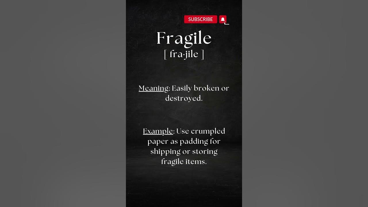 Pronounce FRAGILE The Right Way shorts shortsvideo pronunciation pronounce-fragile-the-right-way-shorts-shortsvideo-pronunciation