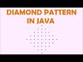 Diamond pattern in java