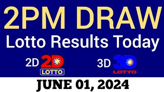 Lotto Result Today 2pm Draw June 1 2024 Swertres Ez2 PCSO Live Result