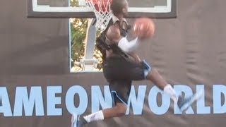 Justin "Jus Fly" Darlington Cartwheel Eastbay SHUTS DOWN Nike Dunk Contest!!