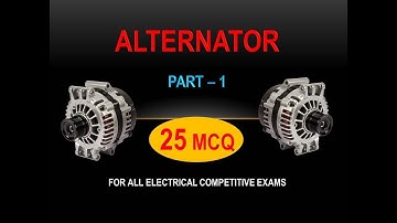 Previous Year Objective Questions of Alternator  | Part-1 | Electrical Multiple Choice Questions