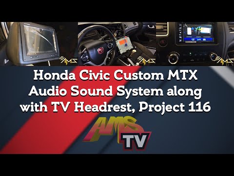 honda-civic-custom-mtx-audio-sound-system-along-with-tv-headrest,-project-116