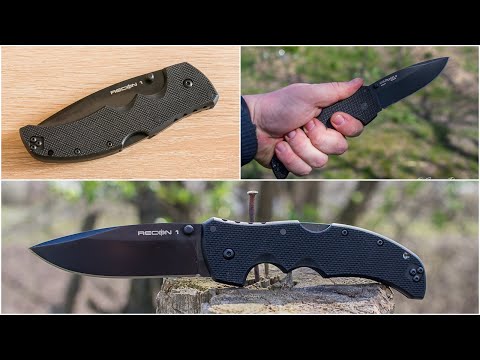 Обзор ножа Cold Steel RECON 1. Большой, черный, тактический, складной.