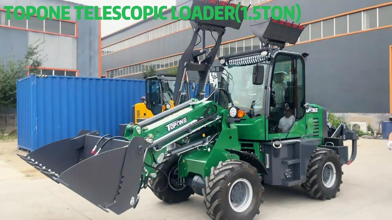TOPONE New 1.5T Fronted Wheel Agricultural Telescopic Loader Mini ...