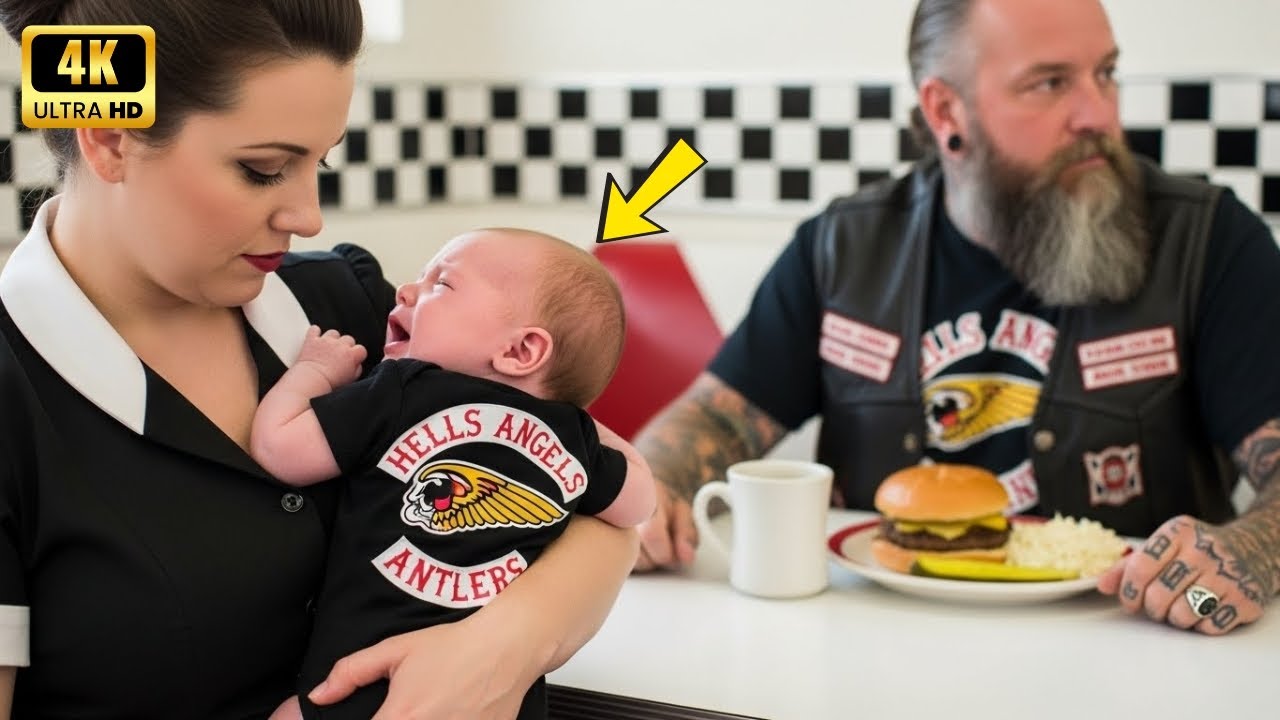 Das Baby der Hells Angels hörte im Diner nicht auf zu weinen – bis eine verwitwete Kellnerin eingrif