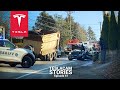 SUV VS SEMI TRUCK CRASH | TESLACAM STORIES #61