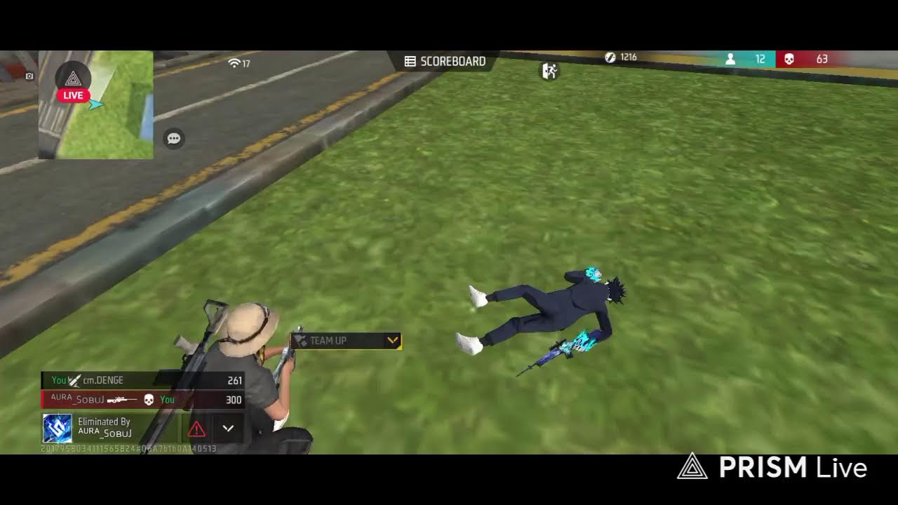 First Live Stream on Free Fire. 