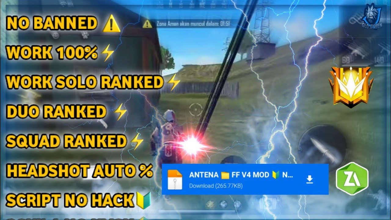 Script Antena Ff Terbaru Capella No Banned Work Ranked Solo New Version No Password Mod Headshot Youtube