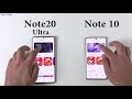 SAMSUNG Note 20 Ultra vs Note 10 : Speed Test + Size Comparison