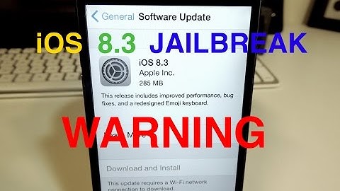 NEW iOS 8.3 JAILBREAK WARNING - WHAT YOU NEED TO KNOW