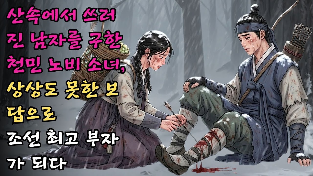산속에서 피를 흘리며 쓰러진 남자를 구해준 천민 노비 소녀가 받게 된 상상도 못한 보답과 그녀를 조선 최고의 부자로 만들어준 놀라운 기적 #야담 #민담 #전설 #설화