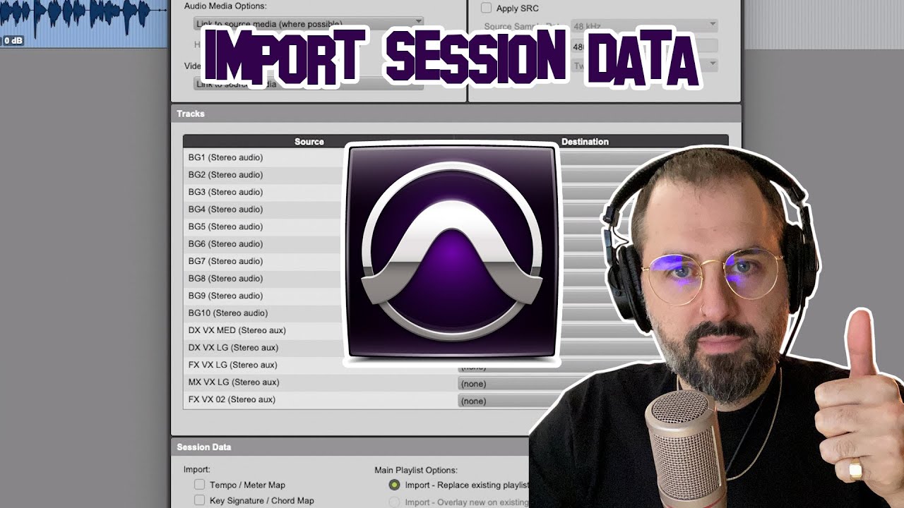 Pro Tools Ultimate. Import session