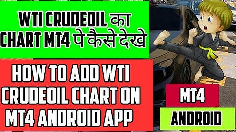 How to add Wti Crudeoil chart on mt4 Android app/Watch Crudeoil chart on mt4