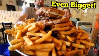 MASSIVE BURGER CHALLENGE | MANVFOOD | MOLLY SCHUYLER 