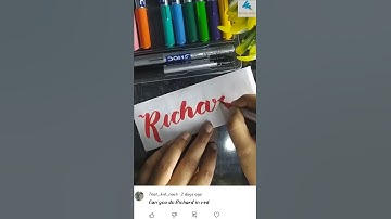 calligraphy of name Richard #trending #viralshorts #shorts #youtube #calligraphy #calligraphyart#art