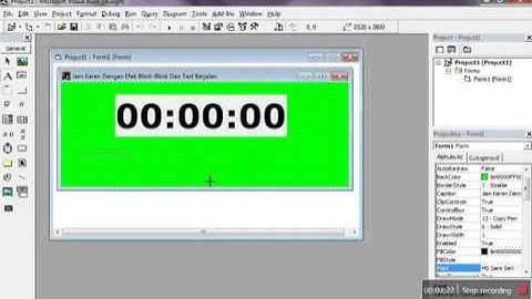 Tutorial Cara Membuat Jam Di VB 6 0