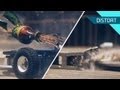 Robot Destruction in Slow Motion!