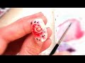 Watercolor nail art. Rose nail design idees🎨