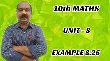 #6 | 10th Maths chapter 8 EXAMPLE 8.26 online school online class e learning education