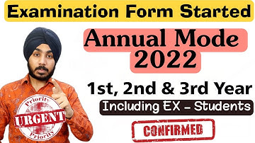 DU-SOL Annual Mode Examination Form Started 2022 | 2nd, 3rd Year & Ex-Students | Jasmeet Singh
