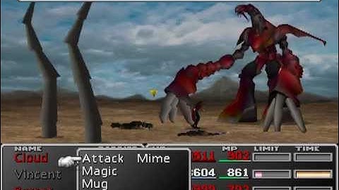 Final Fantasy VII: Ruby Weapon Auto-Battle (No KotR / No Items / No Lucky 7s)