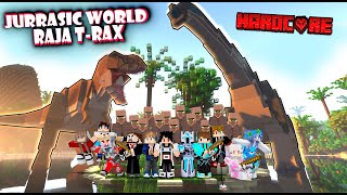 1.000 YOUTUBER TERJEBAK DI PULAU KECIL JURASSIC WORLD SARANG RAJA TRAX DI SURVIVAL MINECRAFT !