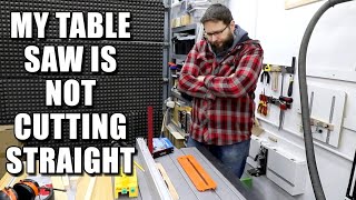 My Table Saw Is Not Cutting Straight | Evolution Rage 5S | Simple Fix