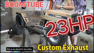 BOOM TUBES : Custom exhaust, new race mower build part 3