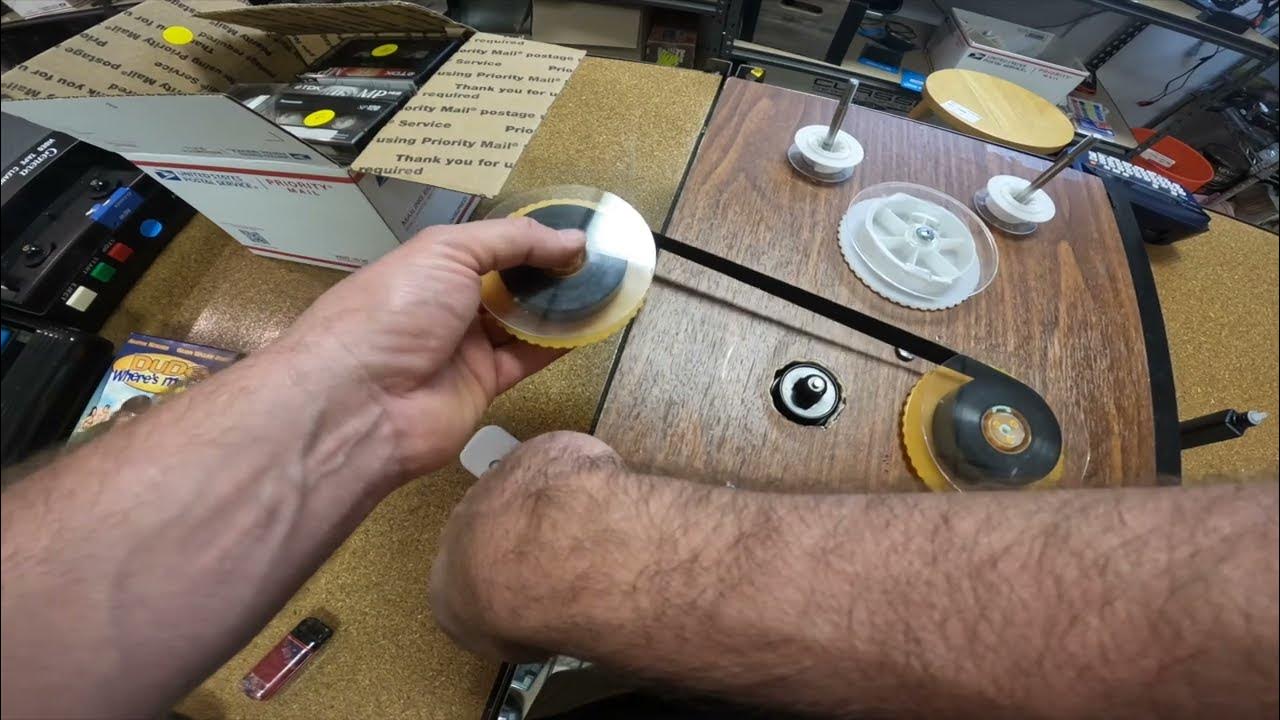 VHS Tape STICKY SHED SYNDROME! Tape Sliced and Torn and How I Fix Using