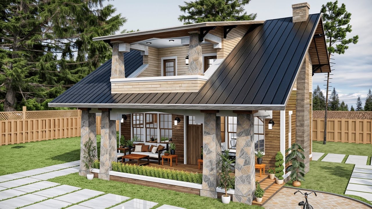 Cozy Living: 29'x31' Small Home with Loft and 2 Bedrooms