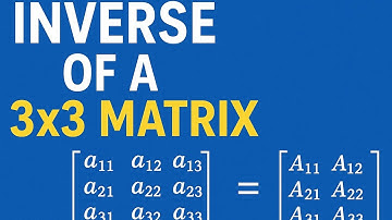 Inverse of a 3X3 matrix 