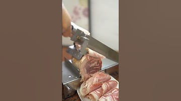 How to use the manual frozen meat slicer ?