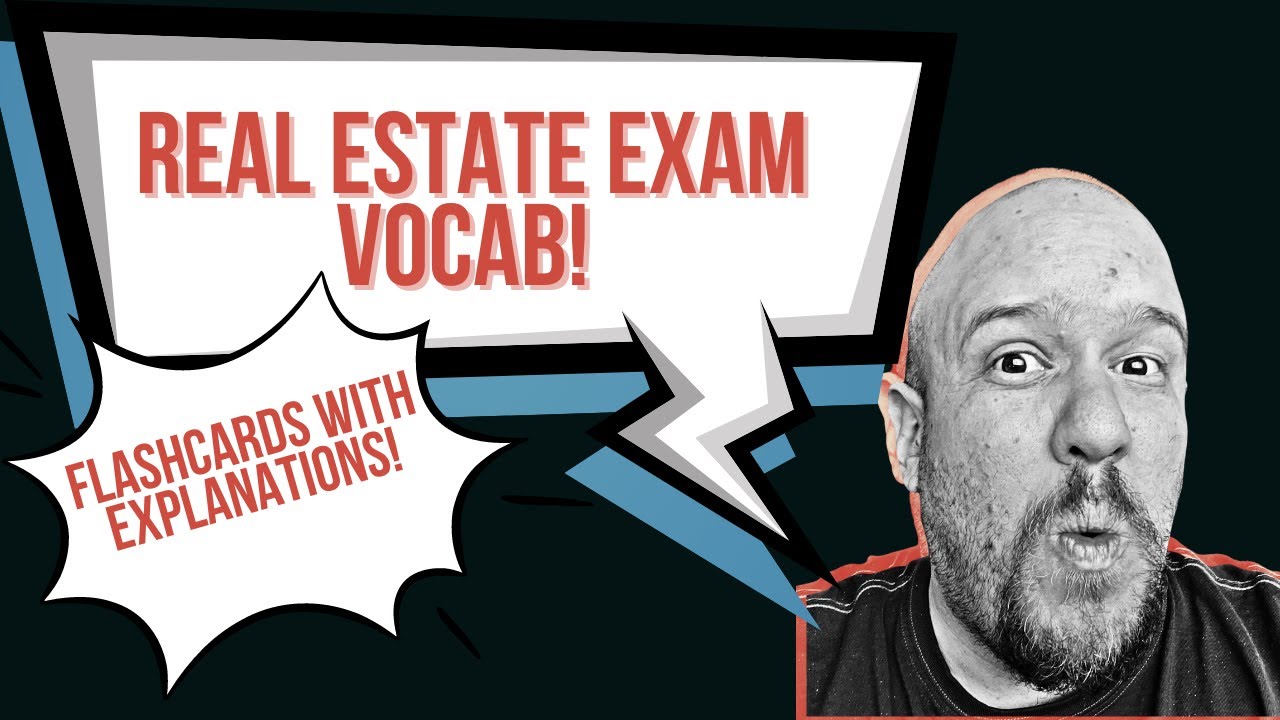 Real estate exam vocab review YouTube