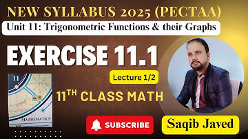 Exercise 11.1 | Lecture 1/2 – Even & Odd Functions | 11th Class Math | New Syllabus 2025