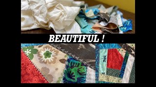 Another Crazy Quilt, Crazy FAST!! | TAME YOUR SCRAPS | Fast Easy Quilt Block | Fast Sewing