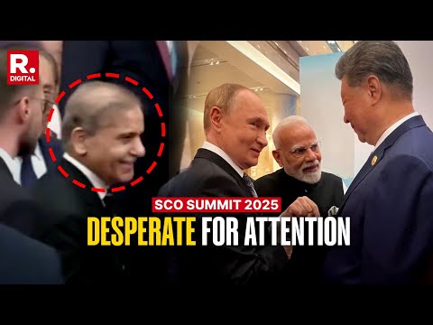 Pak PM Desperately 'Chases' Putin To Shake Hands, Gets Ignored By Xi Jinping | SCO Summit