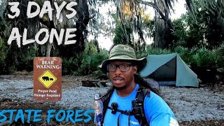 3 Days SOLO Backpacking In BEAR COUNTRY - 23 Miles (Lake Arbuckle FL.)