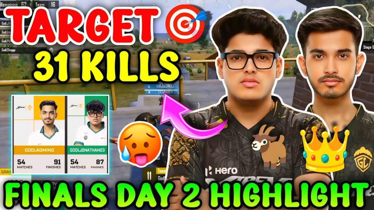 TARGET 🎯🤬 JONATHAN ON FIRE 🔥 GODLIKE 31 KILLS 🥵 GODL BMPS ALL MATCHES ...