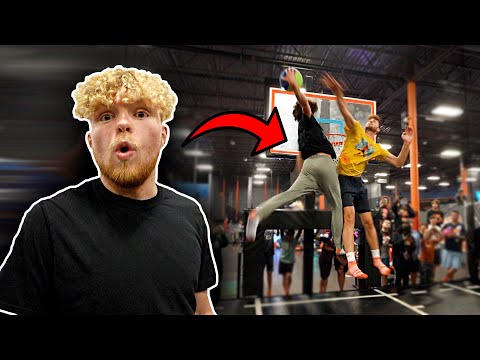 Dunk On 6'10 Big Man, Win $100 At Sky Zone!