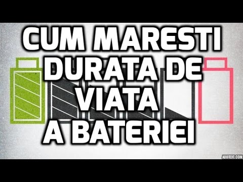 Video: Cum Să Măriți Durata De Viață A Bateriei