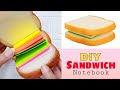 Homemade Sandwich Notebook | DIY Squishy Notebook for School | How to make | Creative Ideas Urooba