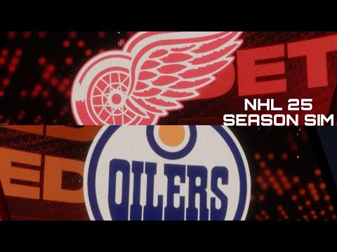 NHL 25 Season Sim (PS5) - Red Wings vs. Oilers - YouTube
