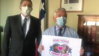 Fredy Mauerira con el Ministro de Salud Oscar Paris