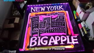 New York Led Writing Screen