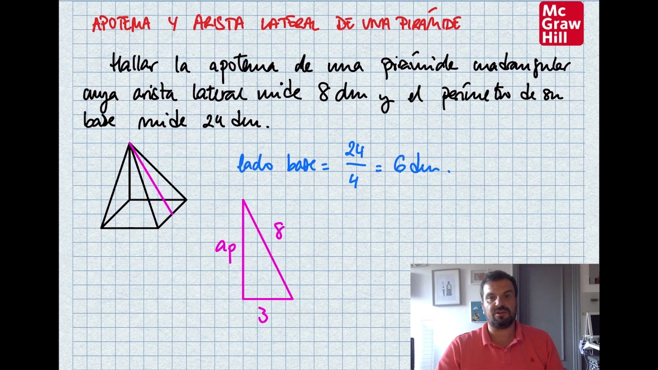 Apotema y arista lateral de una pirámide - YouTube