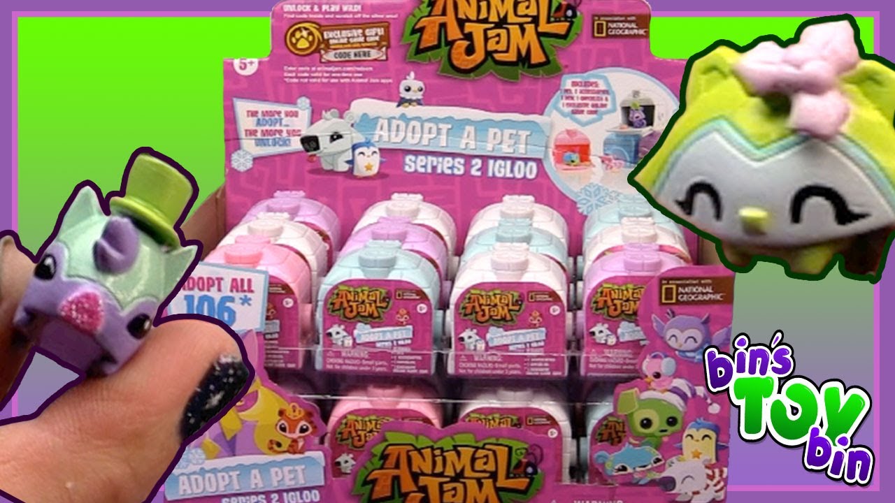 ANIMAL JAM Adopt-a-Pet Igloos Series 2 FULL CASE Opening! | Bin's Toy