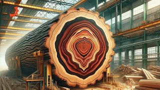 Steel monster swallows giant tree: The mystery of the modern wood factory