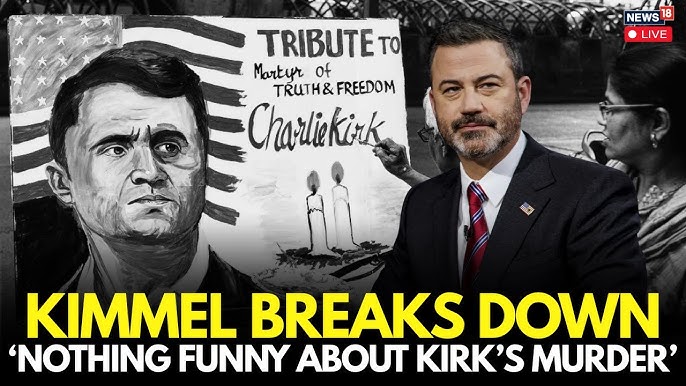 Cái chết của Charlie Kirk không hề buồn cười: Jimmy Kimmel kìm nén nước mắt | Chương trình đầu tiên kể từ khi bị tạm dừng phát sóng - YouTube